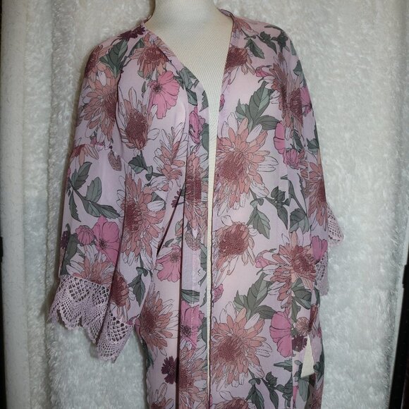 Wallflower sheer tunic cover up layered looks size large - Picture 1 of 8